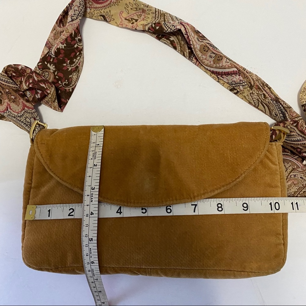 VICTORIA’S SECRET VELVET BAG WITH SCARF STRAP - Picture 10 of 11